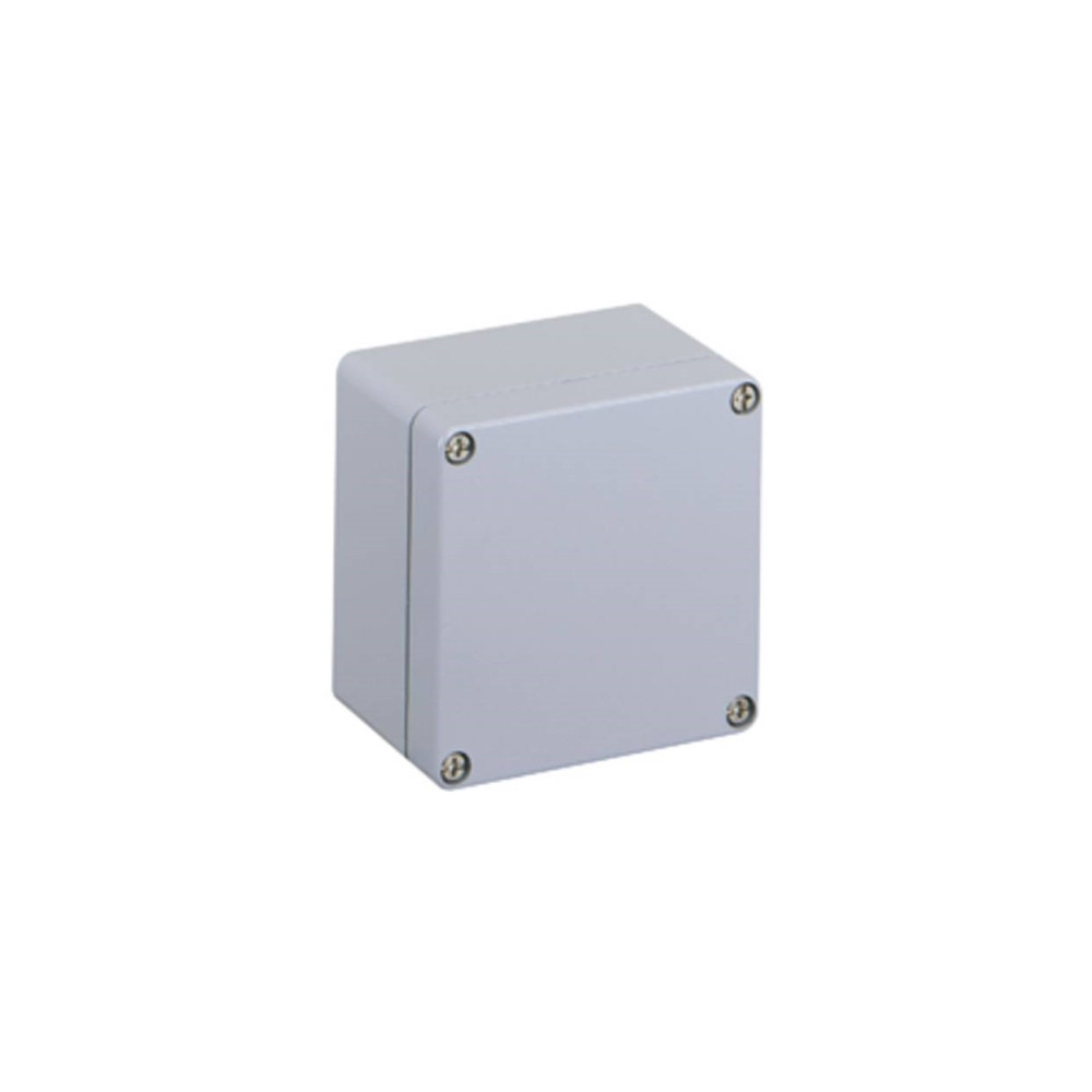 Produktbild för SPELSBERG montagebox AL 1212-8 aluminium 122x120x80 mm grå R...