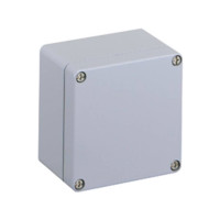 Produktbild för SPELSBERG montagebox AL 1212-8 aluminium 122x120x80 mm grå R...