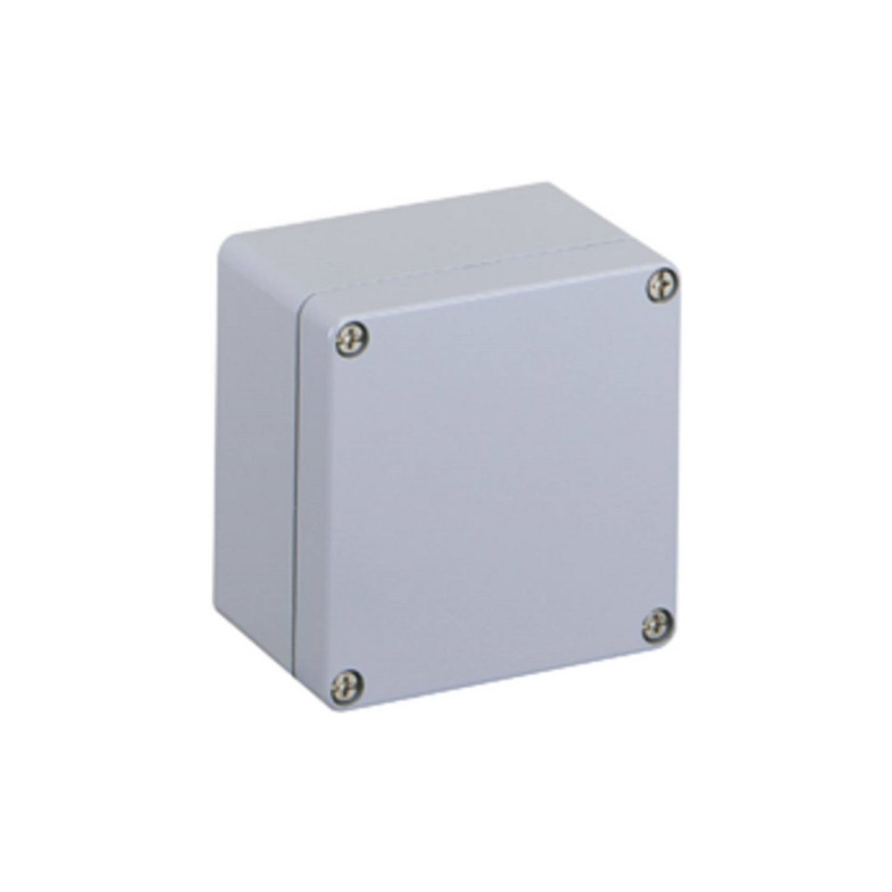 Produktbild för SPELSBERG montagebox AL 1212-8 aluminium 122x120x80 mm grå R...