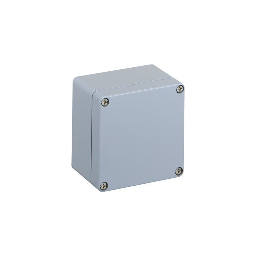Produktbild för SPELSBERG montagebox AL 1212-8 aluminium 122x120x80 mm grå R...