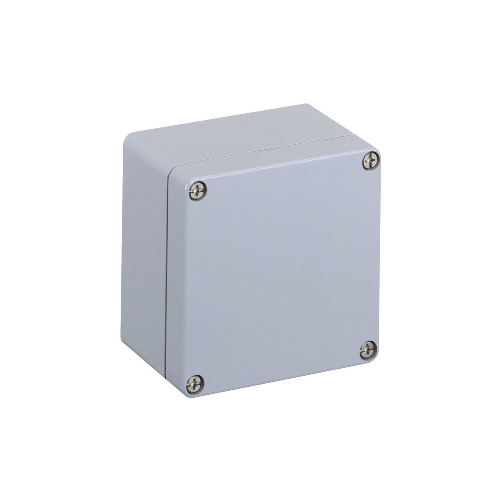 Produktbild för SPELSBERG montagebox AL 1212-8 aluminium 122x120x80 mm grå R...