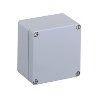 Produktbild för SPELSBERG montagebox AL 1212-8 aluminium 122x120x80 mm grå R...