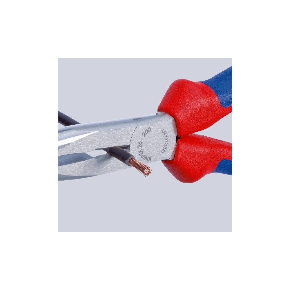 Produktbild för Knipex 26 12 200 T, Nåltänger, 2,5 mm, 7,3 cm, Kromvanadinst...
