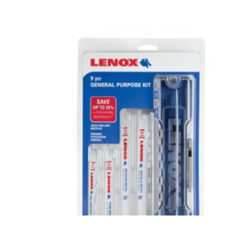 Stanley Lenox bajonettsågblad, allround-set för trä och metall, 9 st...