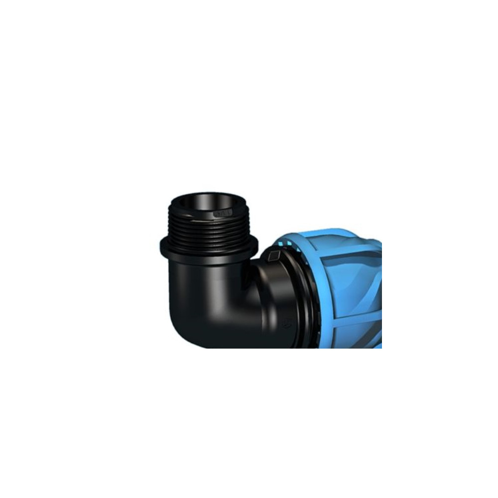Produktbild för Vinkel 90° 32 mm x 1 muff-nippel