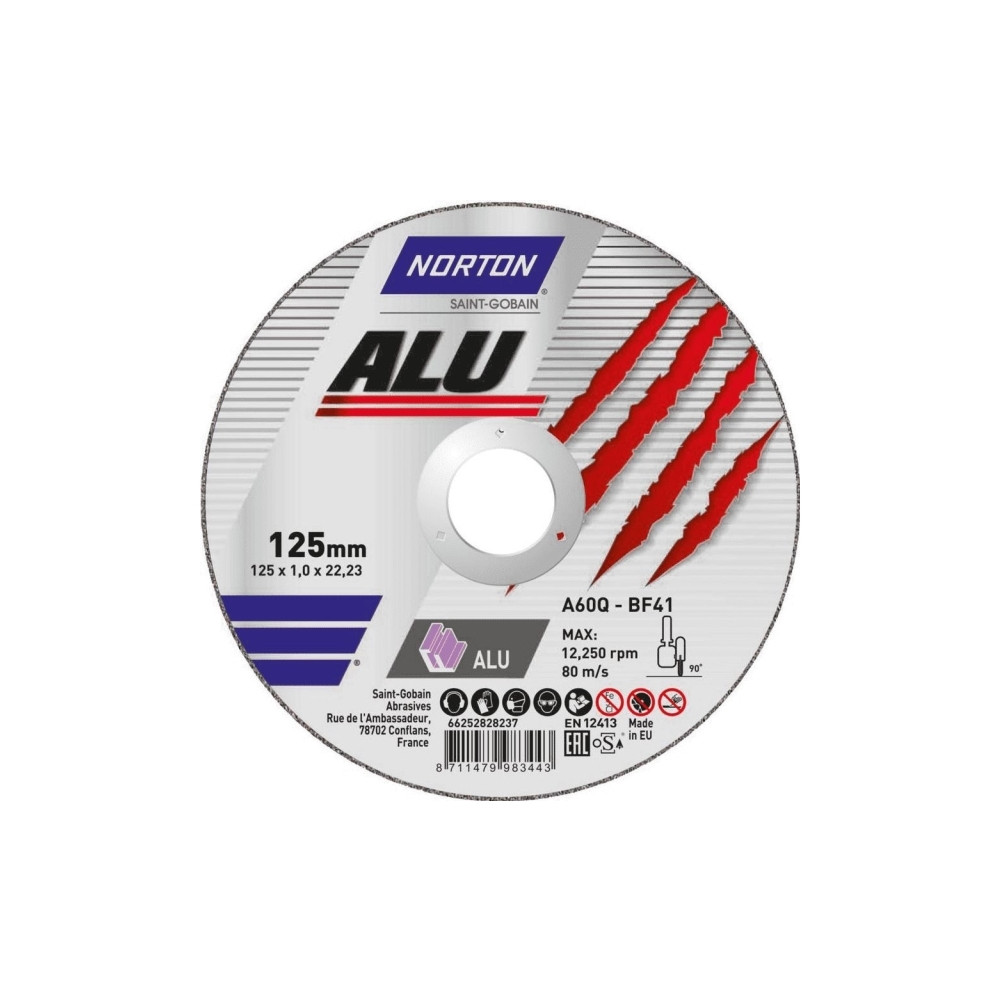 Produktbild för Kap-/skivor 125×1×22,2 mm