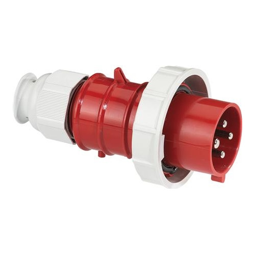 BALS BALS CEE stickpropp 32A 440V kl H3 4-polig röd IP67 skruvfri...
