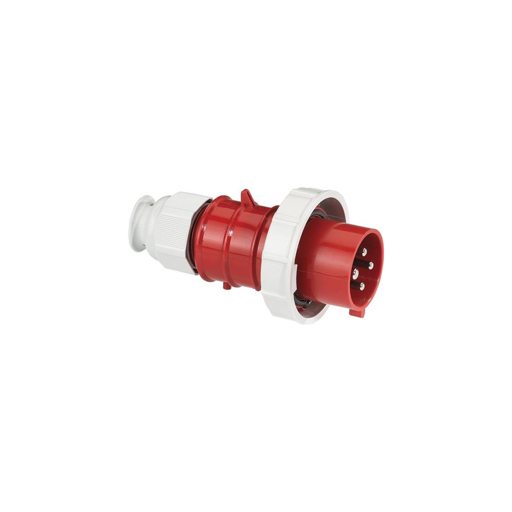 Produktbild för BALS CEE stickpropp 32A 440V kl H3 4-polig röd IP67 skruvfri...