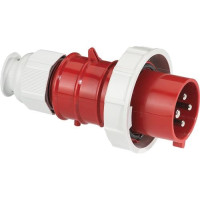 Produktbild för BALS CEE stickpropp 32A 440V kl H3 4-polig röd IP67 skruvfri...