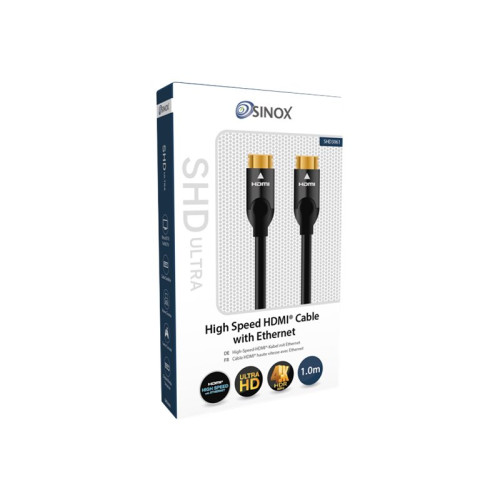 Sinox beslag Sinox ULTRAHD HDMI-kabel med Ethernet - 1 m