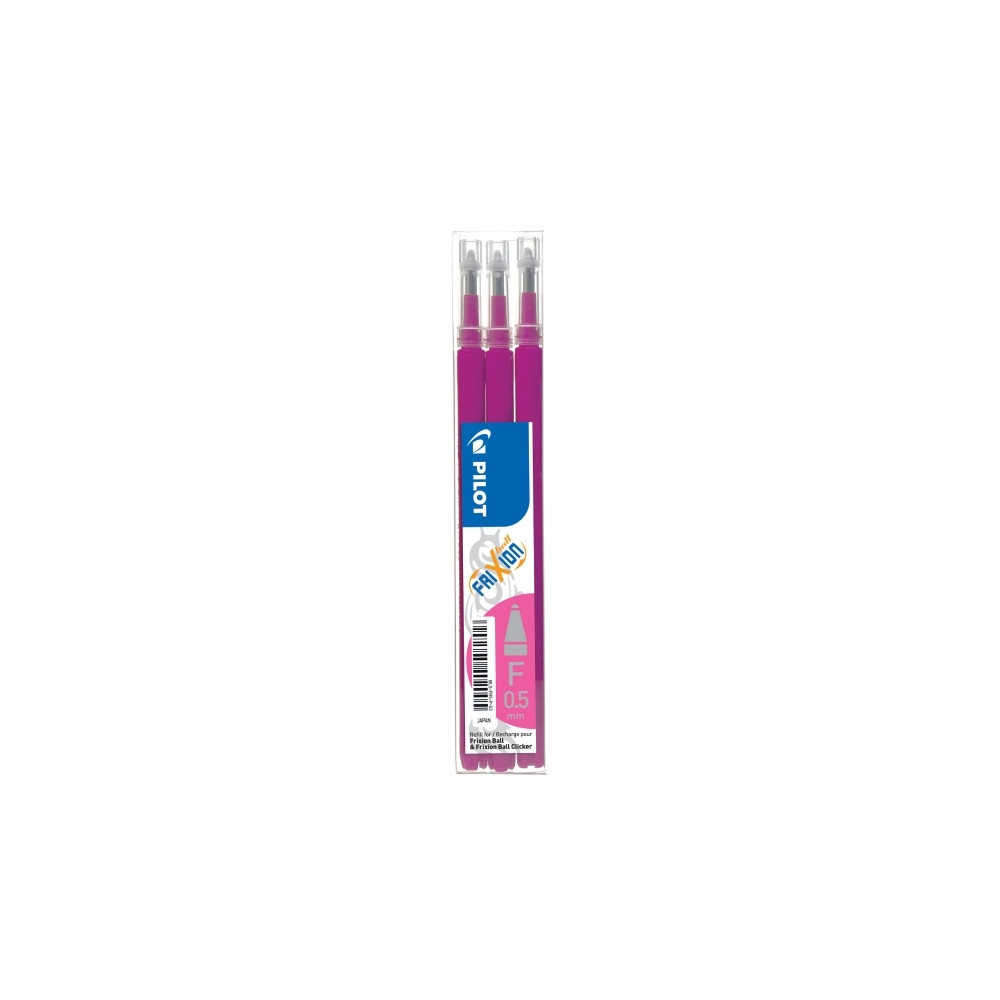 Produktbild för Refill Pilot FriXion '05', 0,5 mm, rosa, förpackning med 3 s...
