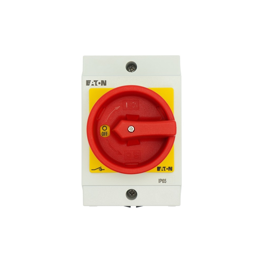 Produktbild för Eaton T0-2-8900/I1/SVB, Vippströmställare, 3P, Röd, Vit, Gul...