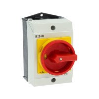 Produktbild för Eaton T0-2-8900/I1/SVB, Vippströmställare, 3P, Röd, Vit, Gul...