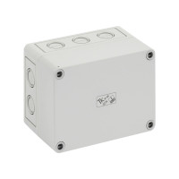 Produktbild för Montagebox PS1309-8 BxHxD 130 x 94 x 81 mm IP 66, grå RAL 70...