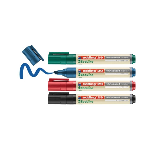 edding Whiteboardpenna edding 29 EcoLine blandad. 1-5 mm sned spets