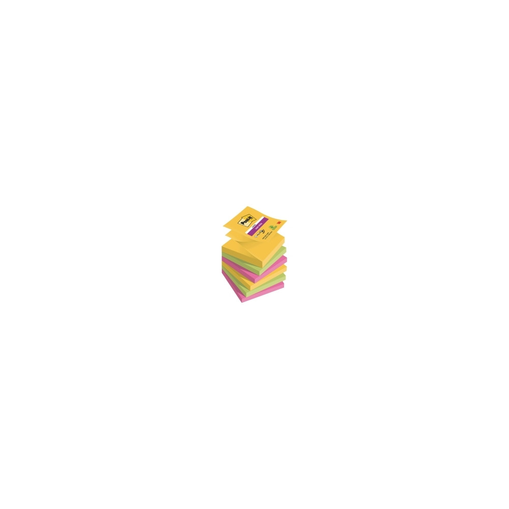 Produktbild för Post-it Super Sticky Z-Notes, Carnival Collection, 76 x 76 m...