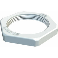 Produktbild för OBO Bettermann 2048973 116 M63 LGR PA låsmutter PG63 plast l...