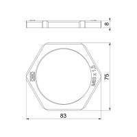 Produktbild för OBO Bettermann 2048973 116 M63 LGR PA låsmutter PG63 plast l...