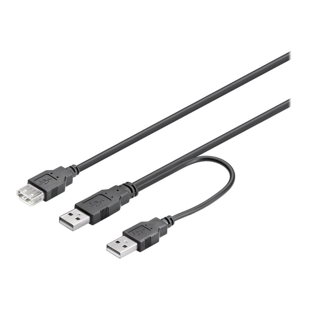 Produktbild för DELTACO USB2-16 - USB-kabel - USB till USB - 30 cm