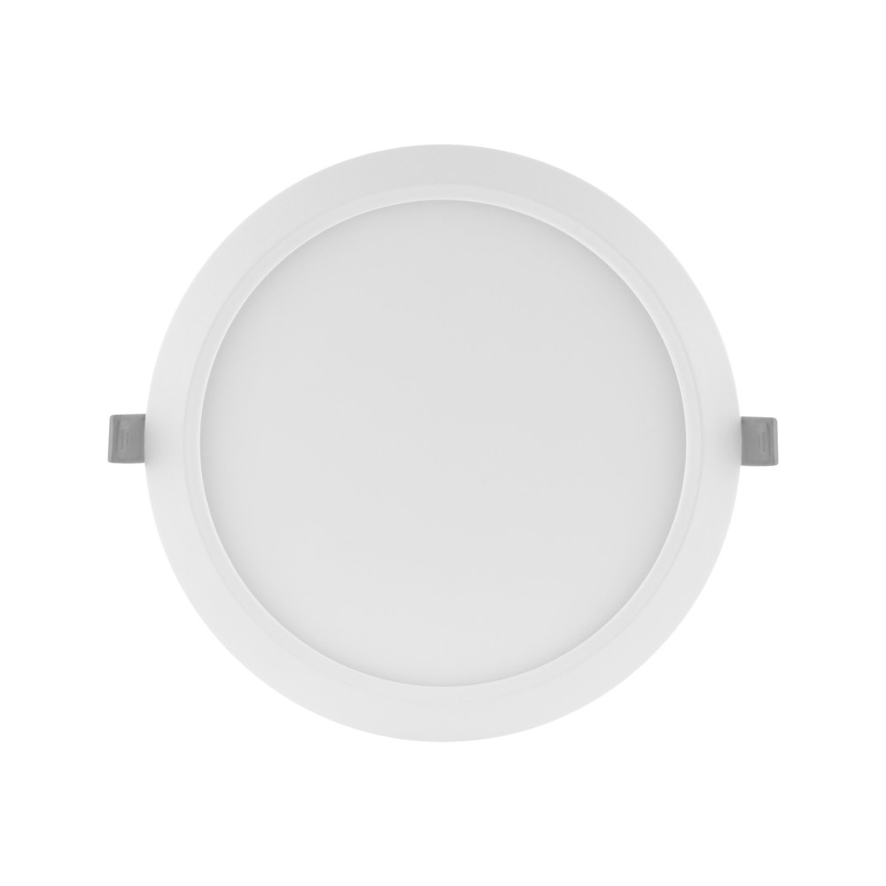 Produktbild för LEDVANCE DOWNLIGHT SLIM - wall/ceiling recessed lamp - LED - 6 W - varmt vitt ljus - 3000 K - rund - vit