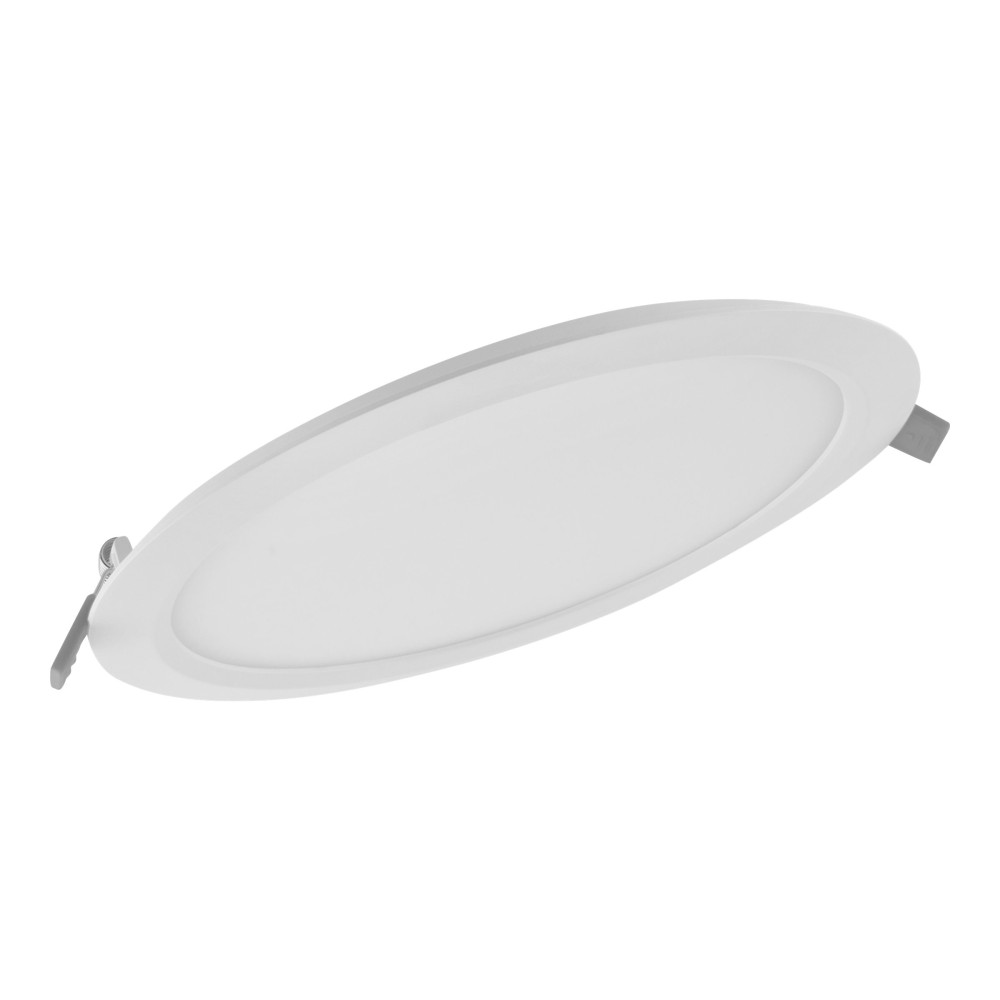 Produktbild för LEDVANCE DOWNLIGHT SLIM - wall/ceiling recessed lamp - LED - 18 W - varmt vitt ljus - 3000 K - rund - vit