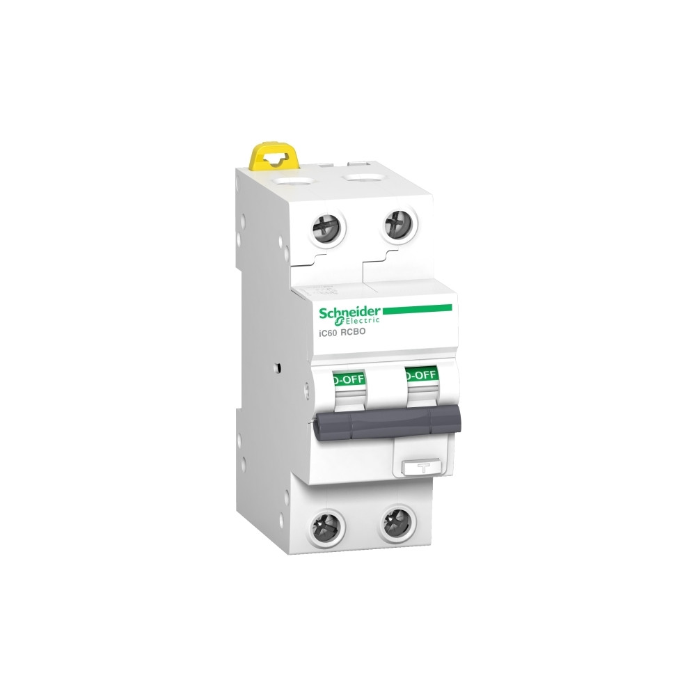 Produktbild för Schneider Electric iC60 RCBO, jordfelsbrytare, typ A, 15000...