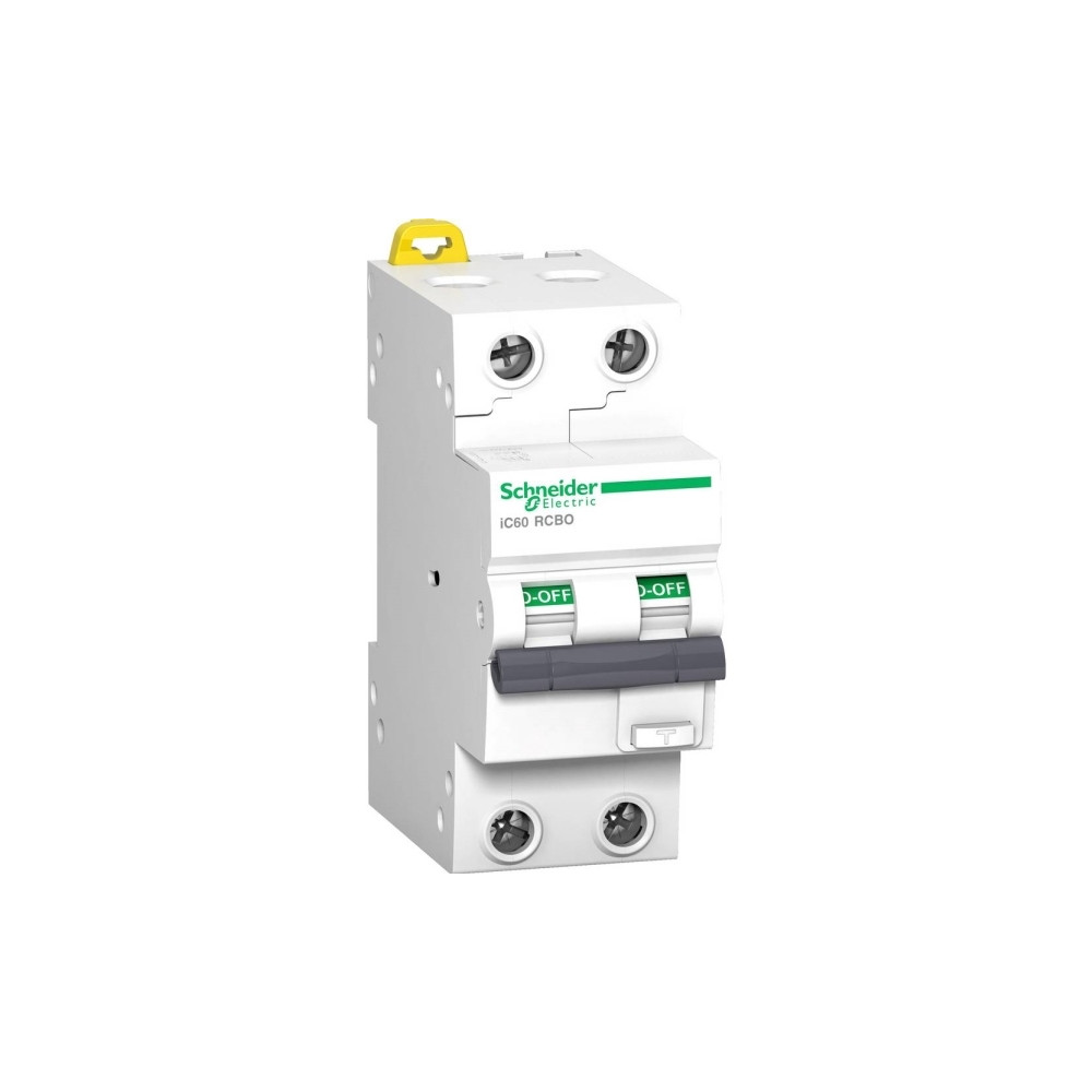 Produktbild för Schneider Electric iC60 RCBO, jordfelsbrytare, typ A, 15000...
