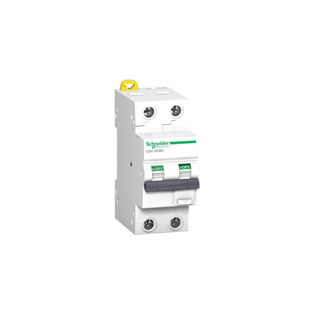 Produktbild för Schneider Electric iC60 RCBO, jordfelsbrytare, typ A, 15000...