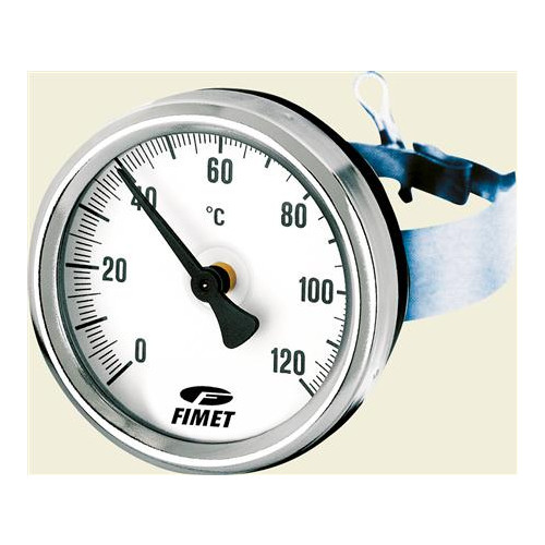 Solar Plus SPÄNNINGS-TEMPERATURMÄTARE TCF-63 0-120GRC Ø66 mm hus för rö...