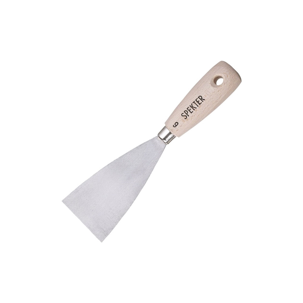 Produktbild för Vikan Spatel med blad av hårt stål och trähandtag, 40 mm, tr...