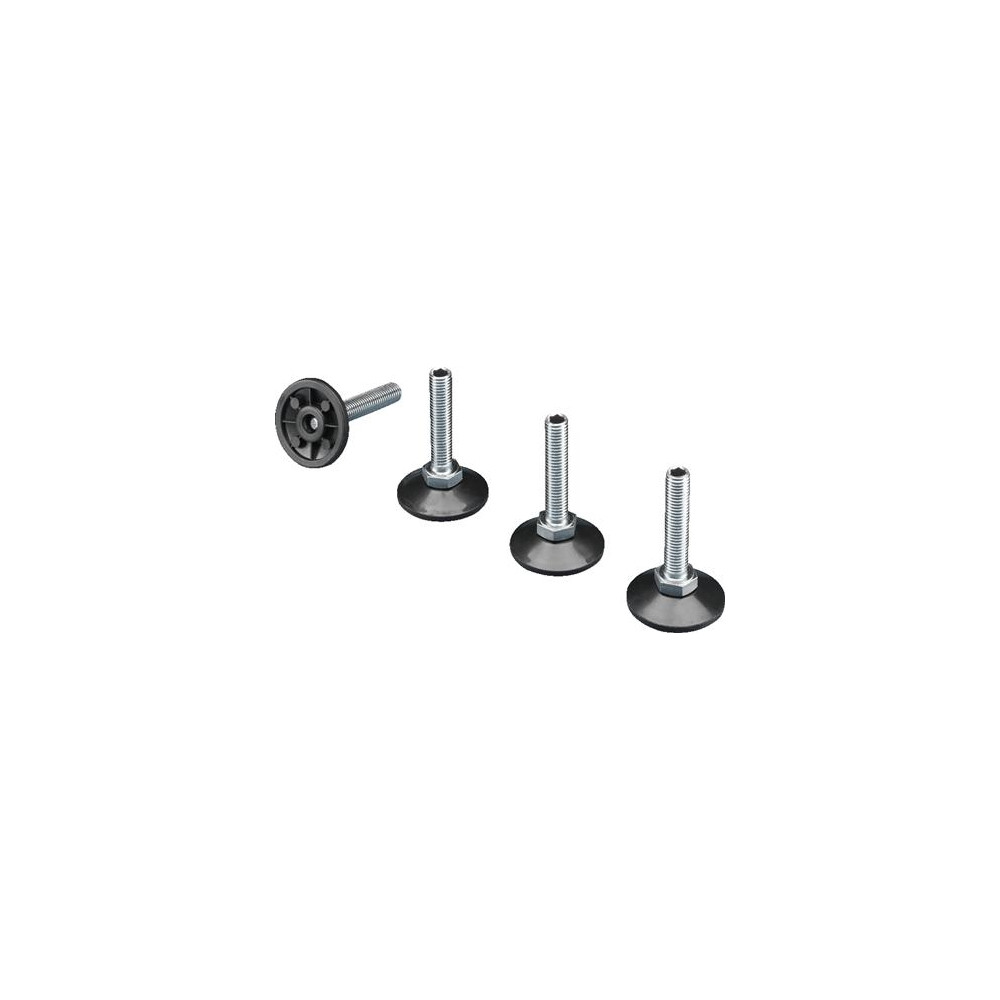 Produktbild för Rittal DK 7493.100, Ben till rackskåp, Silver, 300 kg, TS, T...
