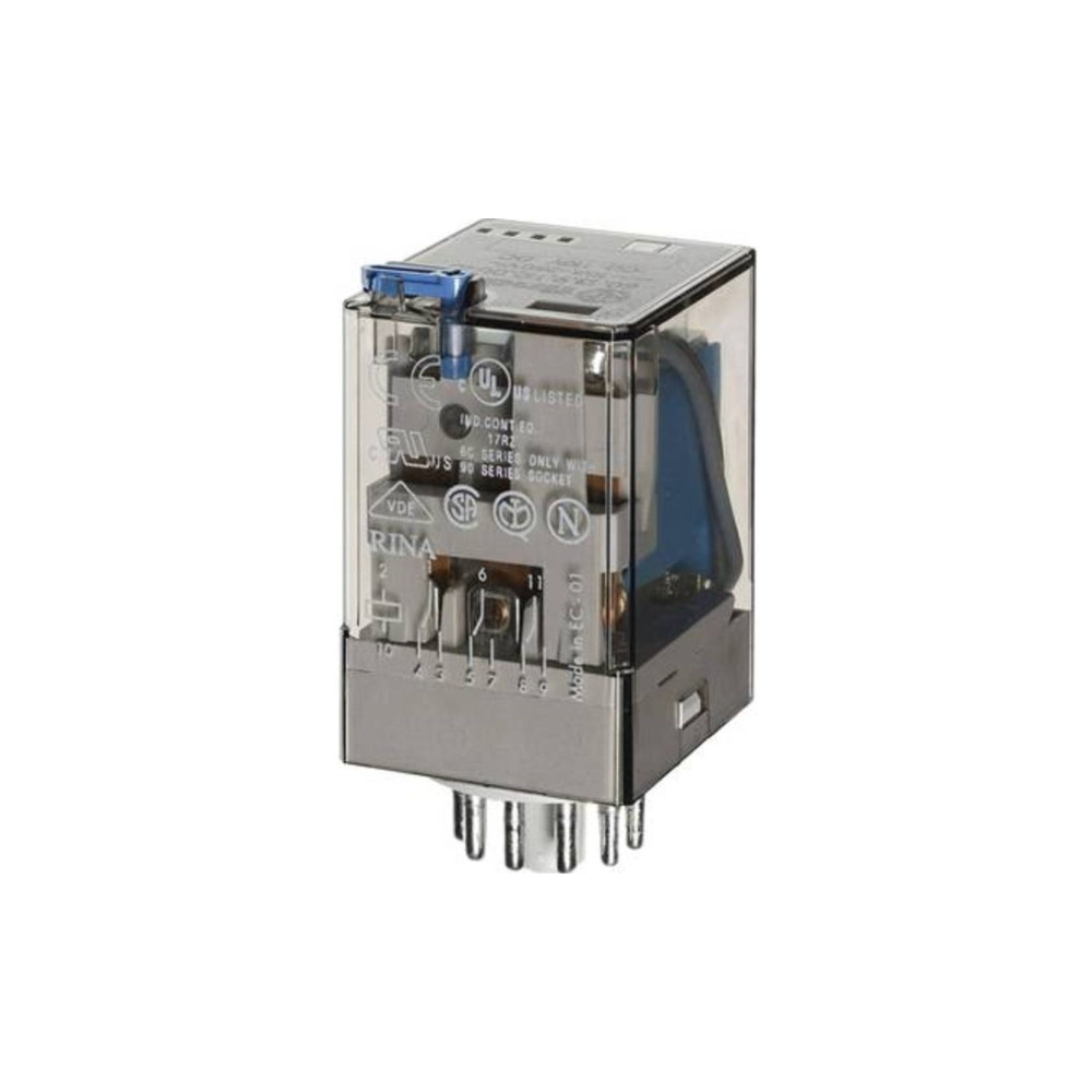 Produktbild för Finder 60.13.9.024.0074 Stikrelæ 24 V/DC 10 A 3 x omskifter...