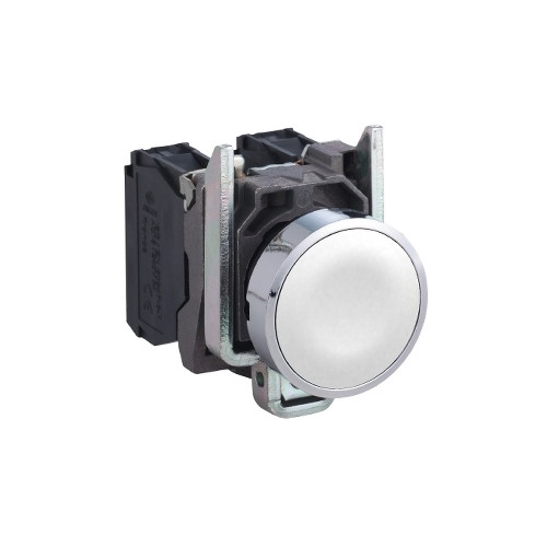 SCHNEIDER ELECTRIC Schneider Electric XB4, Knapp, Vit, IP66, IK06, Klass I, 30...