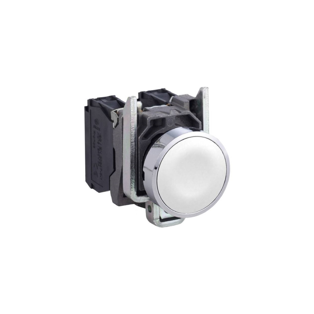 Produktbild för Schneider Electric XB4, Knapp, Vit, IP66, IK06, Klass I, 30...