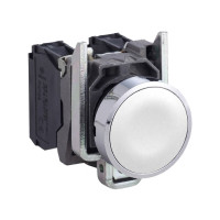 Produktbild för Schneider Electric XB4, Knapp, Vit, IP66, IK06, Klass I, 30...