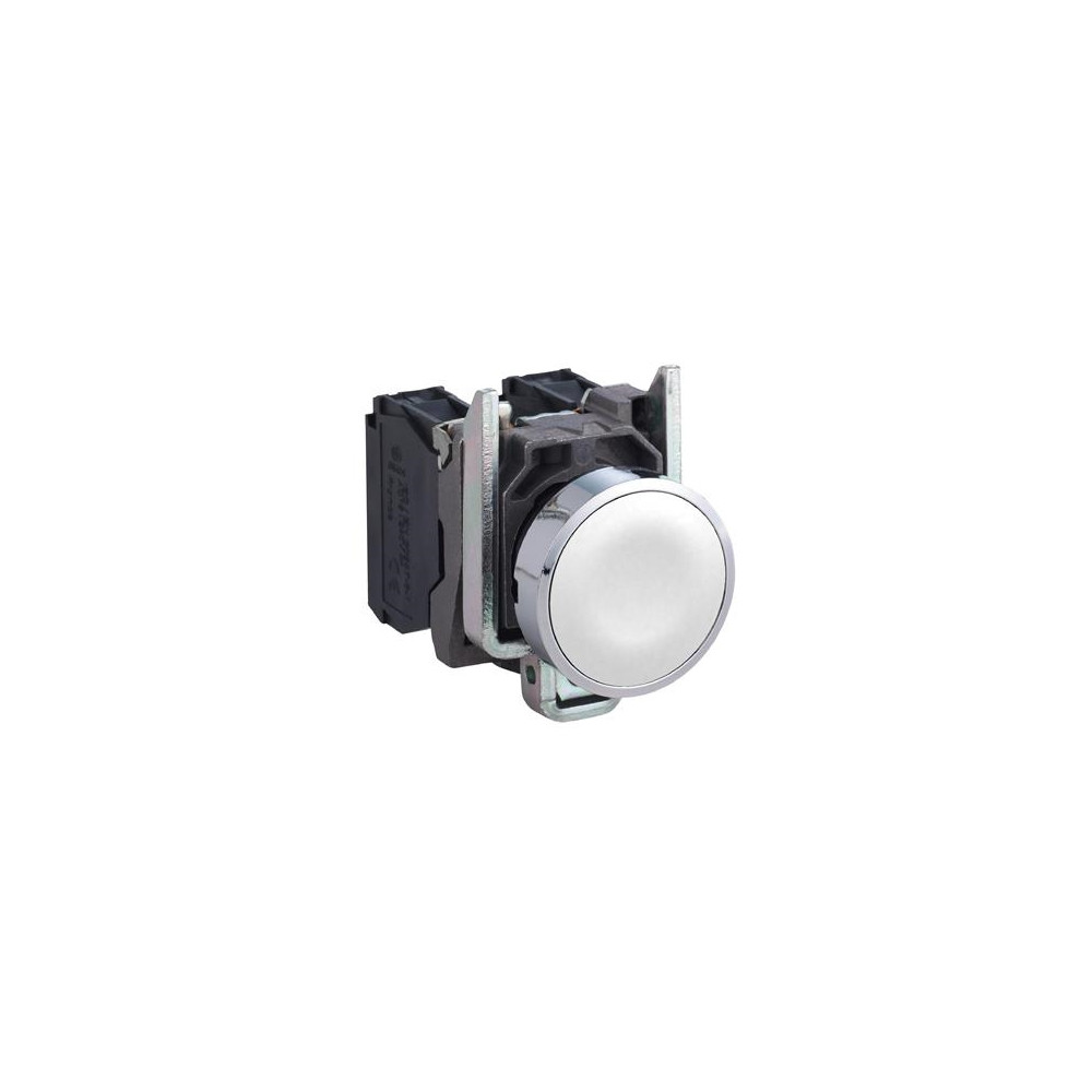 Produktbild för Schneider Electric XB4, Knapp, Vit, IP66, IK06, Klass I, 30...