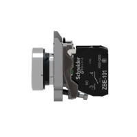 Produktbild för Schneider Electric XB4, Knapp, Vit, IP66, IK06, Klass I, 30...