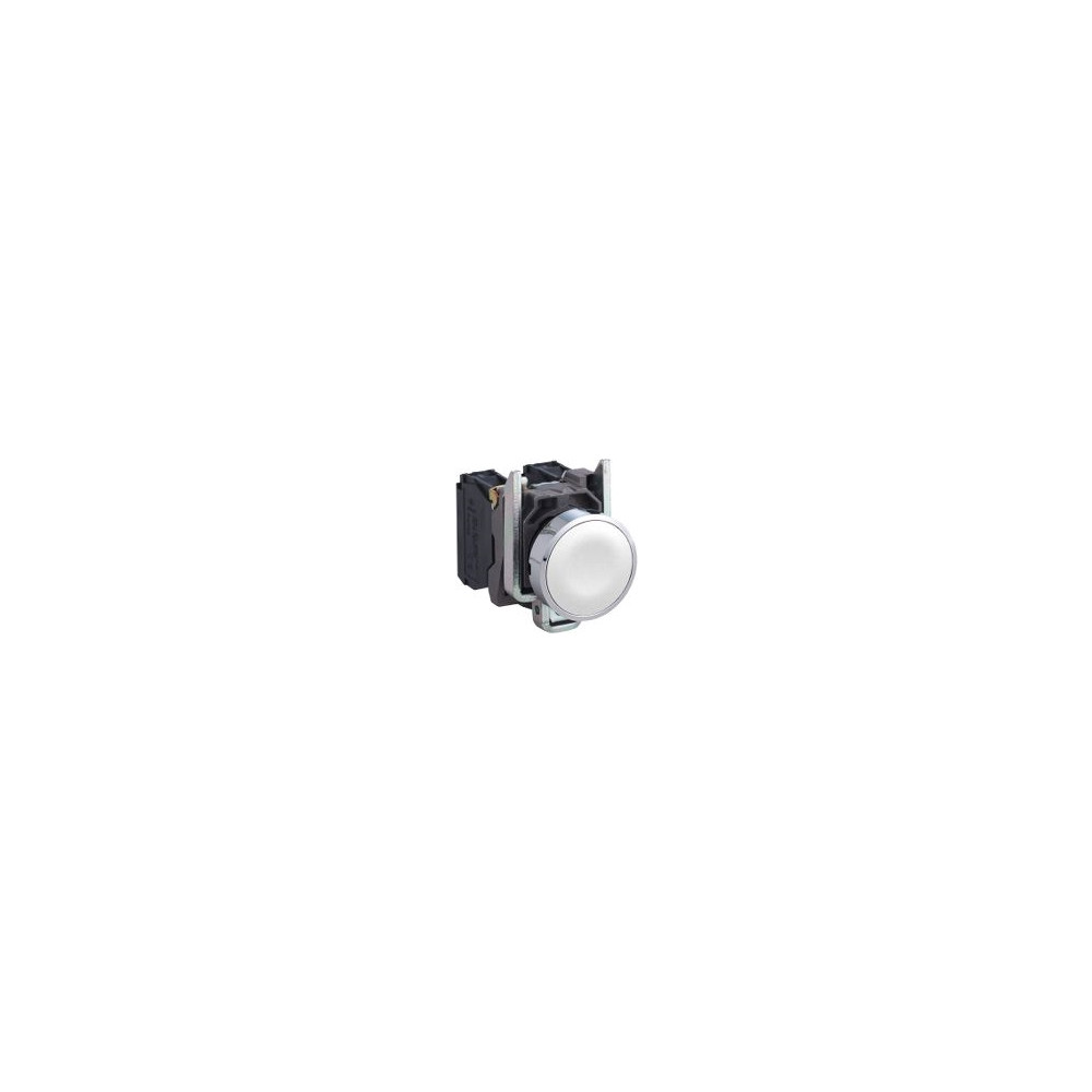 Produktbild för Schneider Electric XB4, Knapp, Vit, IP66, IK06, Klass I, 30...