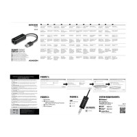 Produktbild för AXAGON ADE-SR - nätverksadapter - USB 3.0 - Gigabit Ethernet x 1