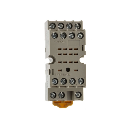OMRON Uttag, DIN-skena/ytmontering, 14-stift, skruvterminaler (IEC...