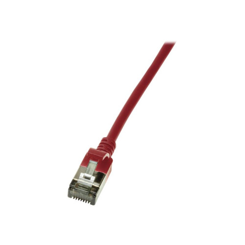 2direct LogiLink SlimLine - patch-kabel - 30 cm - röd, RAL 3031