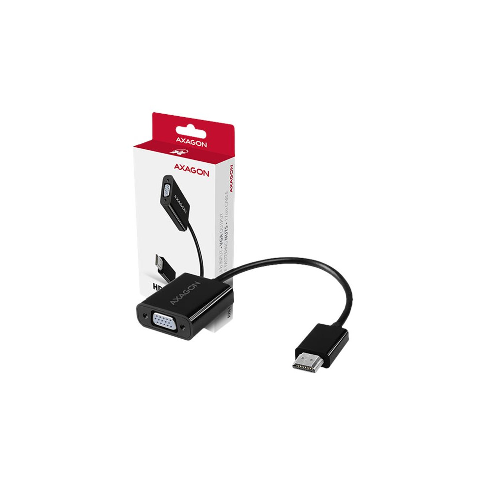 Produktbild för AXAGON videokort - HDMI / VGA - 17 cm