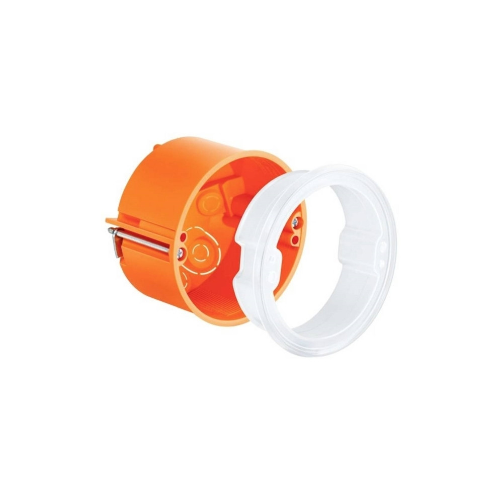 Produktbild för KAISER Frontbox för CEE 16A, hål Ø74 mm, djup 50 mm, plåttjo...