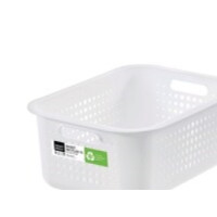 Produktbild för Förvaringskorg SmartStore Recycled 15 37 x 28 x 15 cm vit 10...