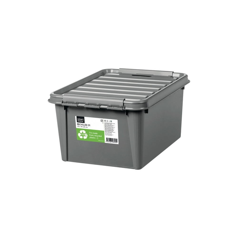 Produktbild för Förvaringsbox SmartStore Recycled, 31 L, grå, 50 x 39 x 26 c...