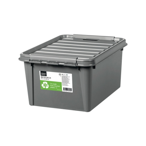 SmartStore™ Förvaringsbox SmartStore Recycled, 31 L, grå, 50 x 39 x 26 c...