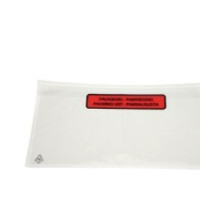 Produktbild för Följesedelsfickor C65 med text 132 x 235 mm 30 my, paket med...