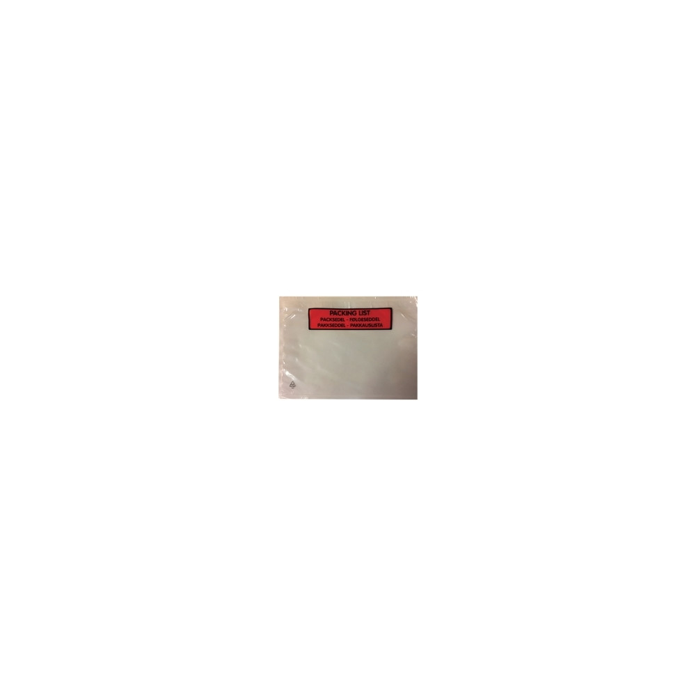Produktbild för Följesedelsfickor C5 med tryck 175 x 235 mm 45 my (förpackni...