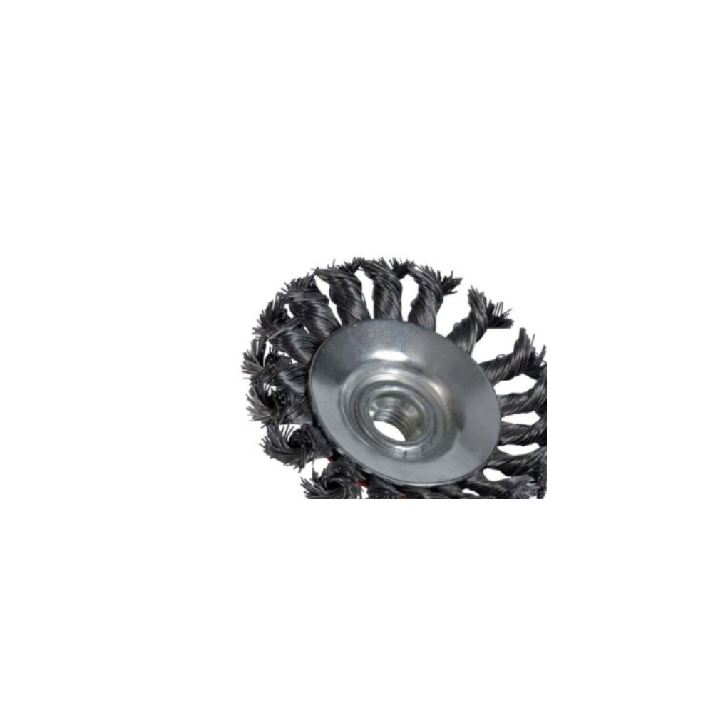 Produktbild för Konisk borste tvinnad tråd Norton 100x13xM14 gänga 0,5 mm tr...
