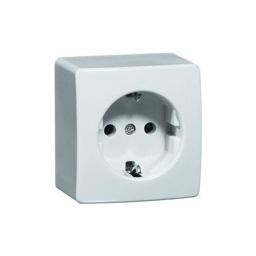 PEHA by Honeywell PEHA Schuko-vägguttag gräddvit/elektrovitt 16A, endast för e...